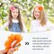 20 Pack 9cm /3.5" Chiffon Flower Alligator Hair Clips Lined Duckbill Barrettes Hair Flower